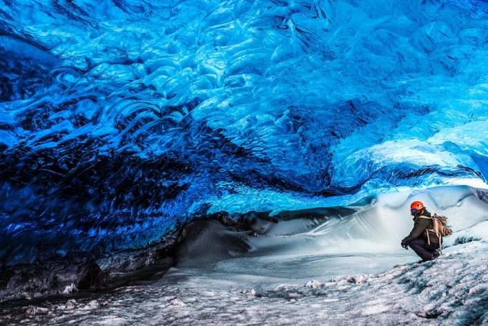 Glacier ice cave of Iceland
