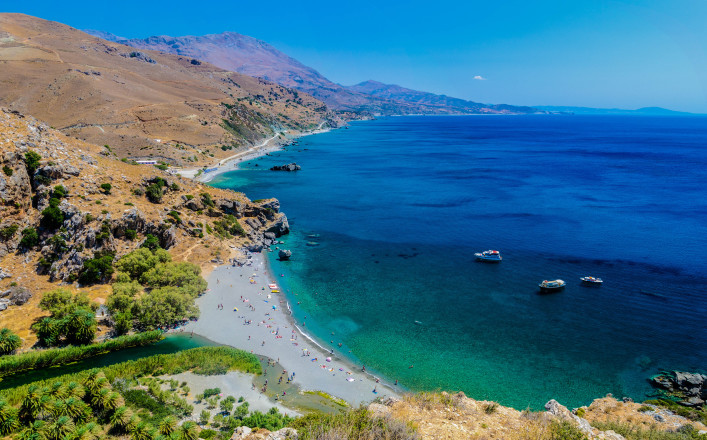 Preveli Strand auf Kreta