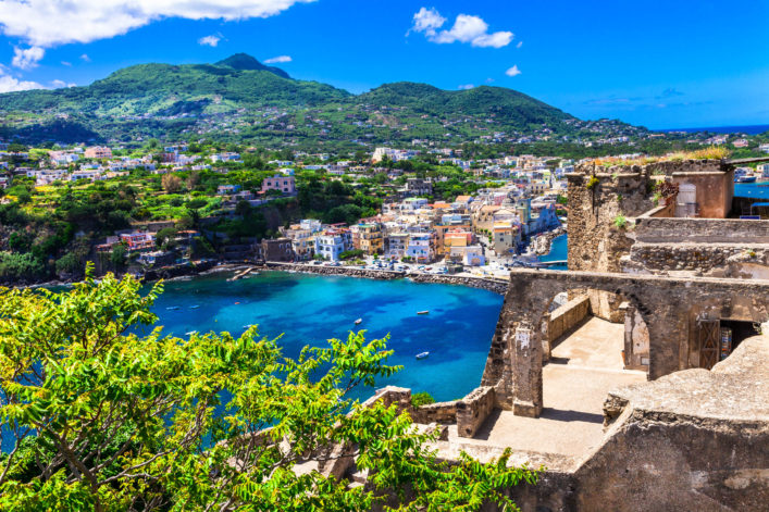 Ischia -view from Arafgonese castle. Italy