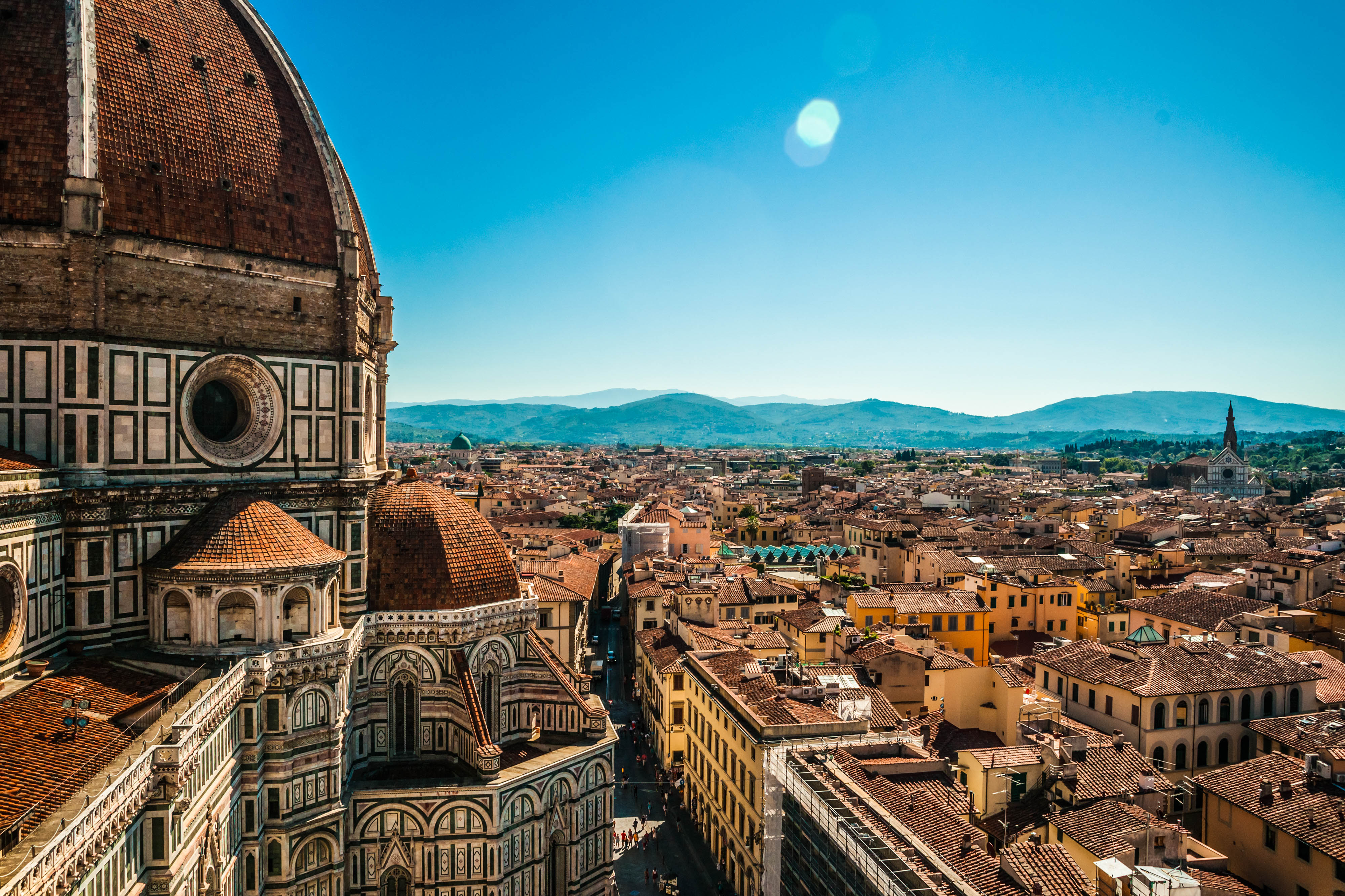 The Basilica di Santa Maria del Fiore (Basilica of Saint Mary of the Flower) in Florence, Italy