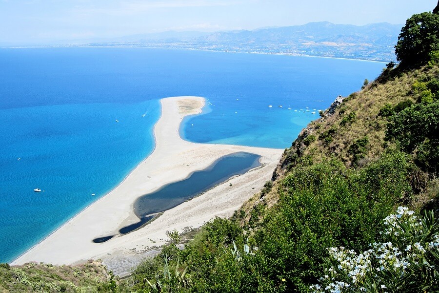 Die Lagune von Marinello auf Sizilien