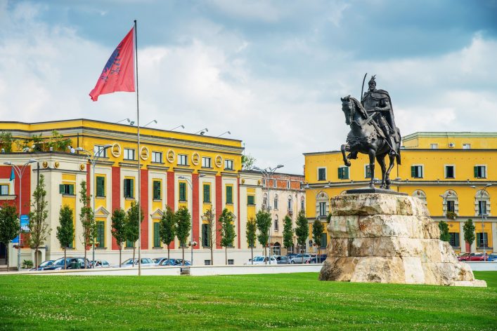 Tirana, die Hauptstadt Albaniens