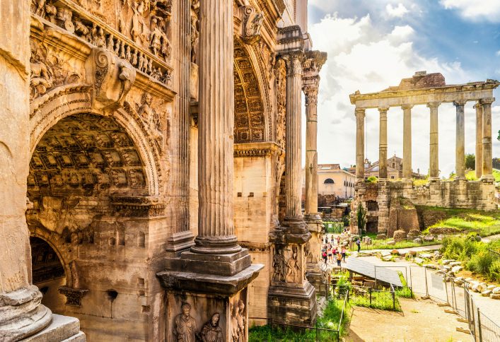 arch-of-emperor-septimius-severus-and-temple-of-saturn-in-the-distance-at-the-roman-forum-in-rome-italy-shutterstock_257587009-2