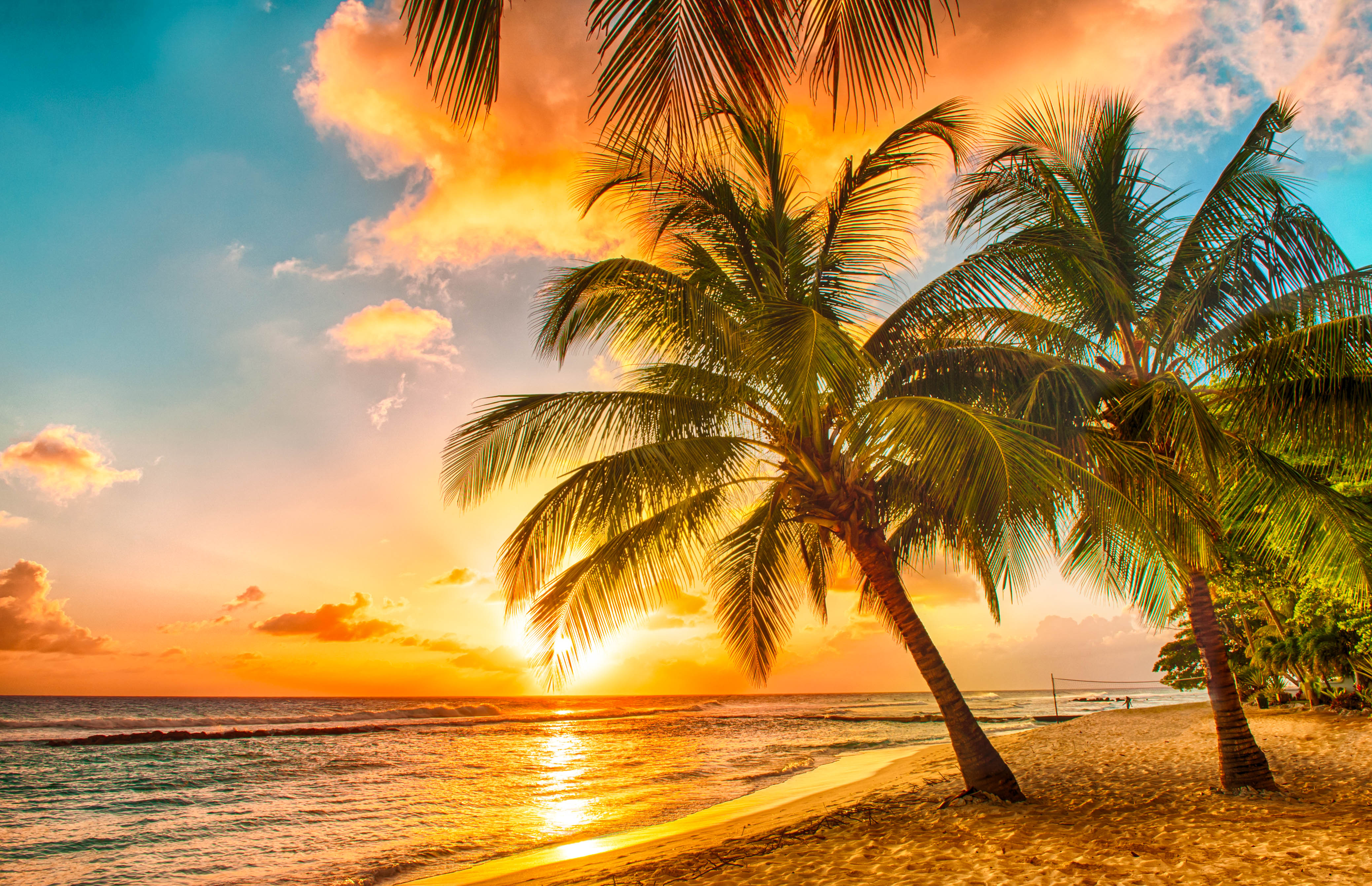 Barbados, Sunset, Beach