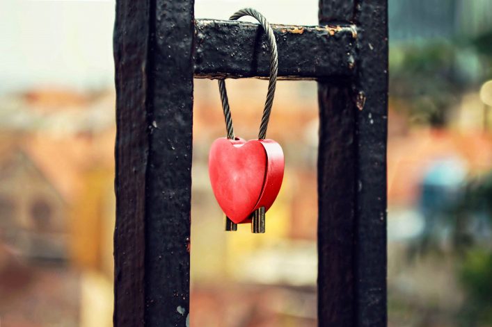 Love padlock at Upper town, Zagreb, Croatia