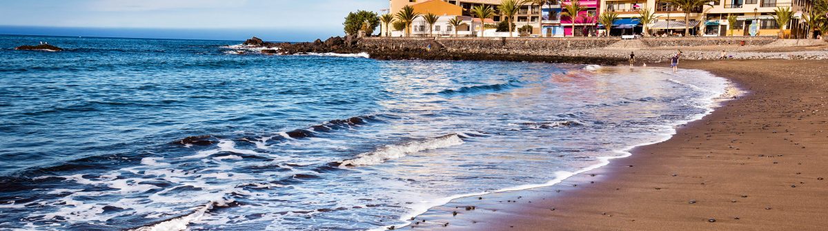Valle Gran Rey beach in La Gomera, Canary islands, Spain.