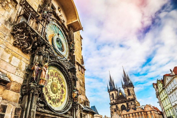 Sehenswürdigkeiten in Prag Altstädter Rathaus Astronomische Uhr
