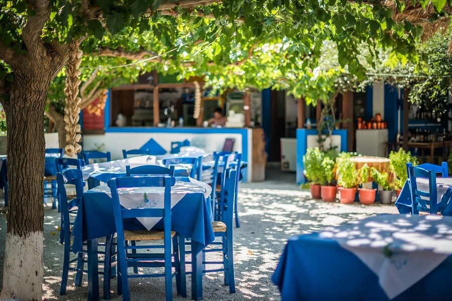 Griechische Taverne auf Zakynthos