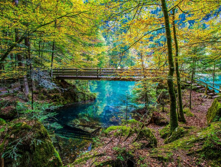 the-wooden-bridge-ar-blausee-blue-lake-in-early-autumn-kandersteg-switzerland-shutterstock_127215080-2