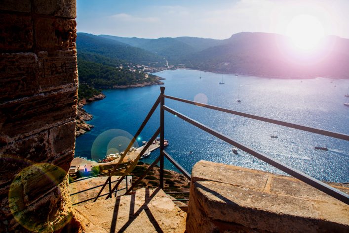 View of the bay of Cabrera