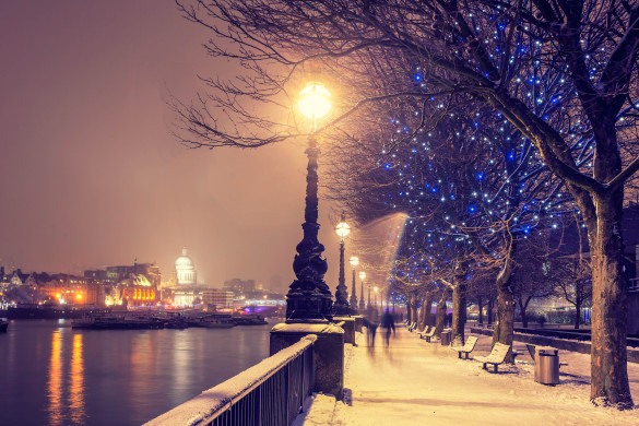Weihnachtsshopping in London Winter