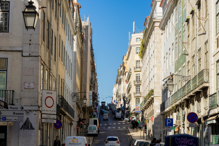 Strasse in Lissabon