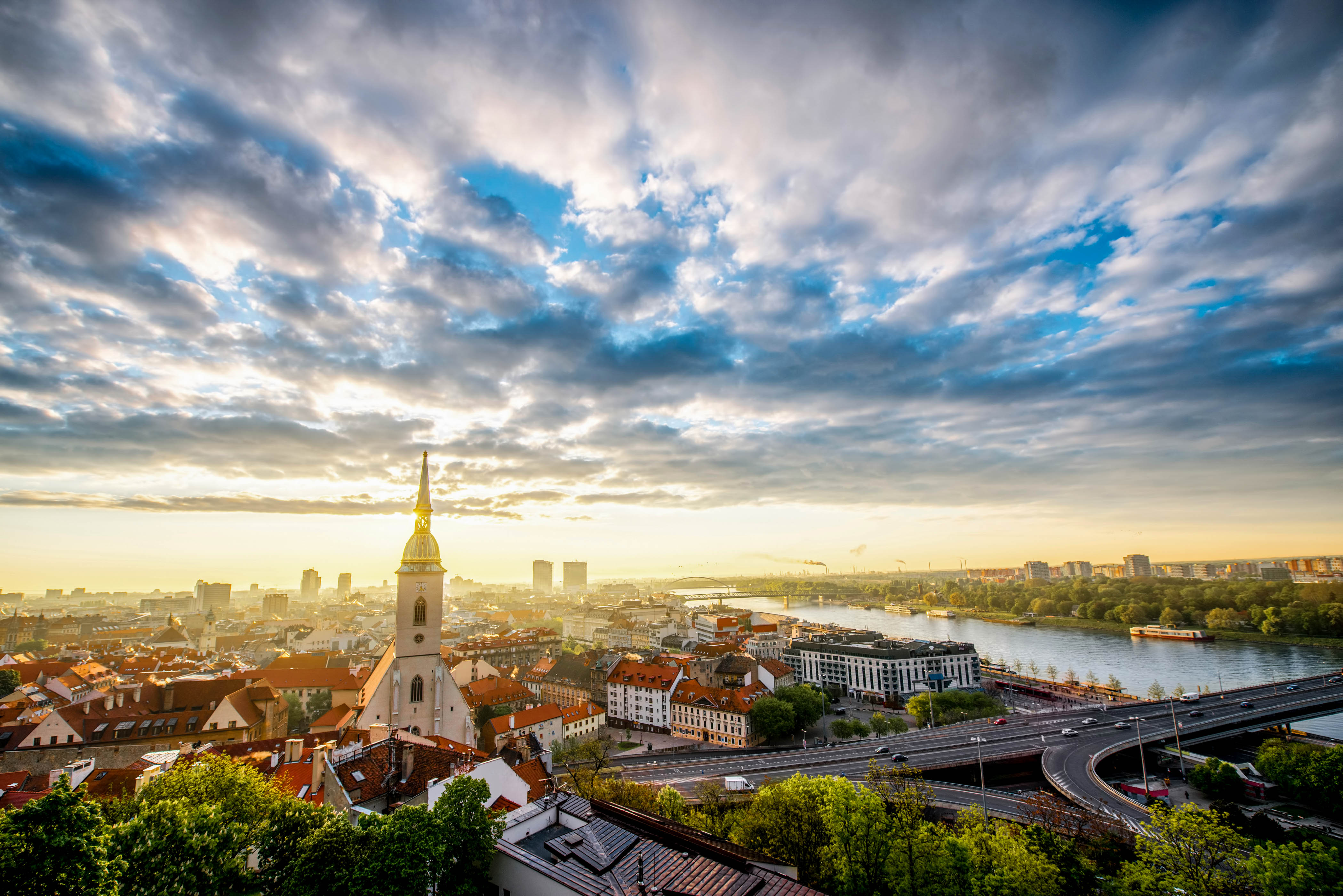 Bratislava in der Slovakei, Blick auf die Stadt