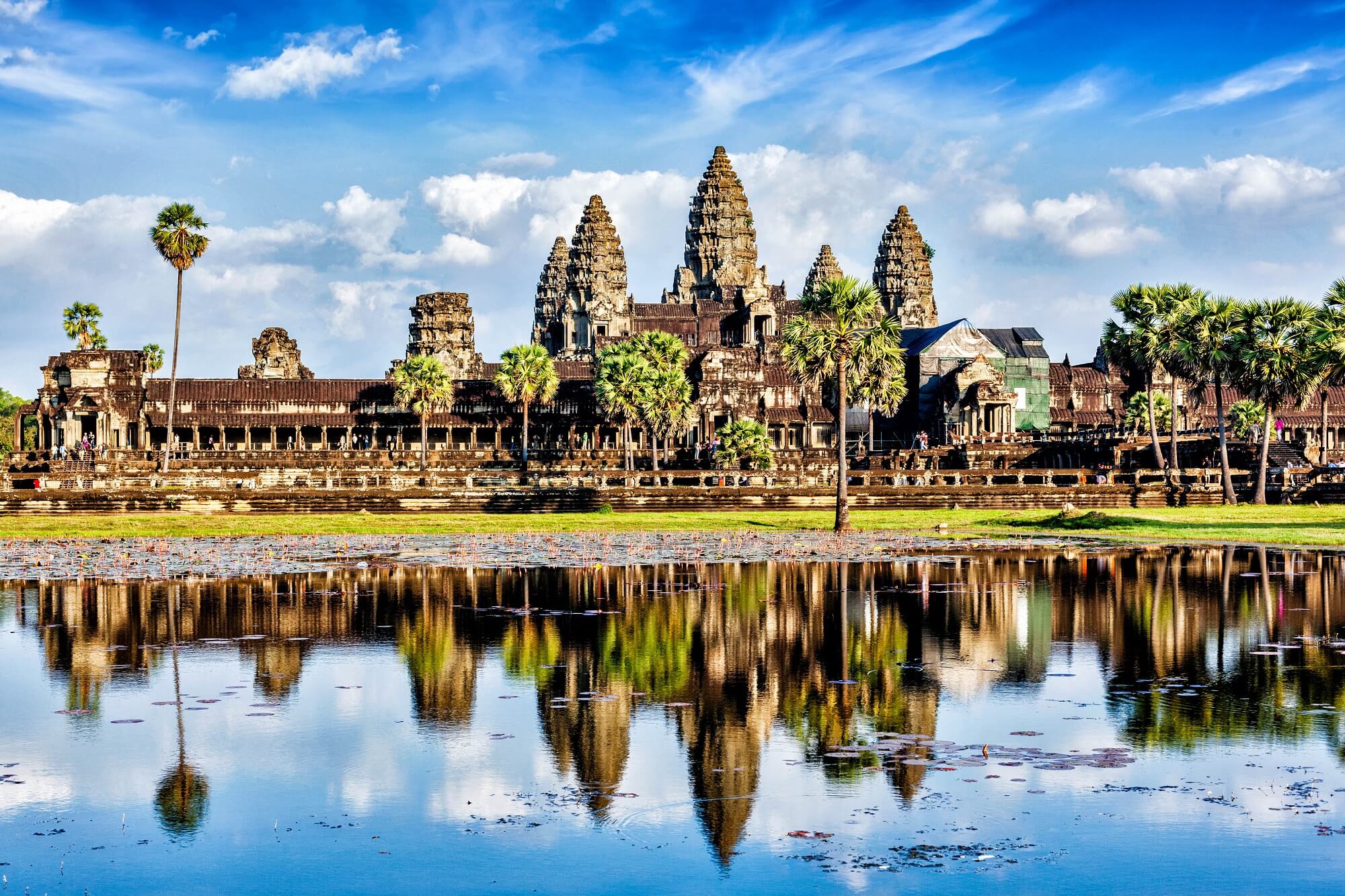 Die Tempelanlage von Angkor Wat in Siem Reap in Kambodscha
