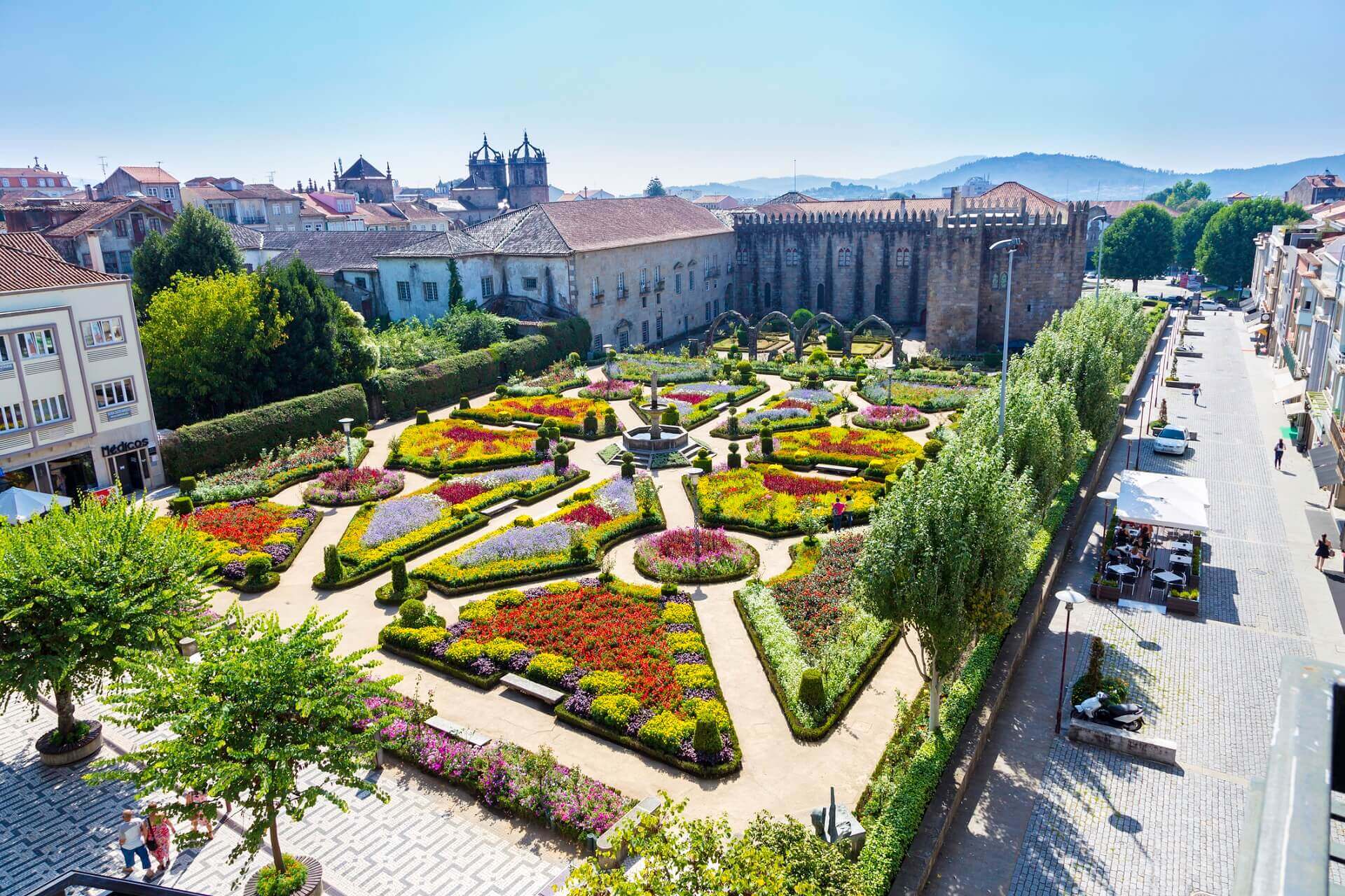 Der Santa Barbara Garten in Braga Portugal