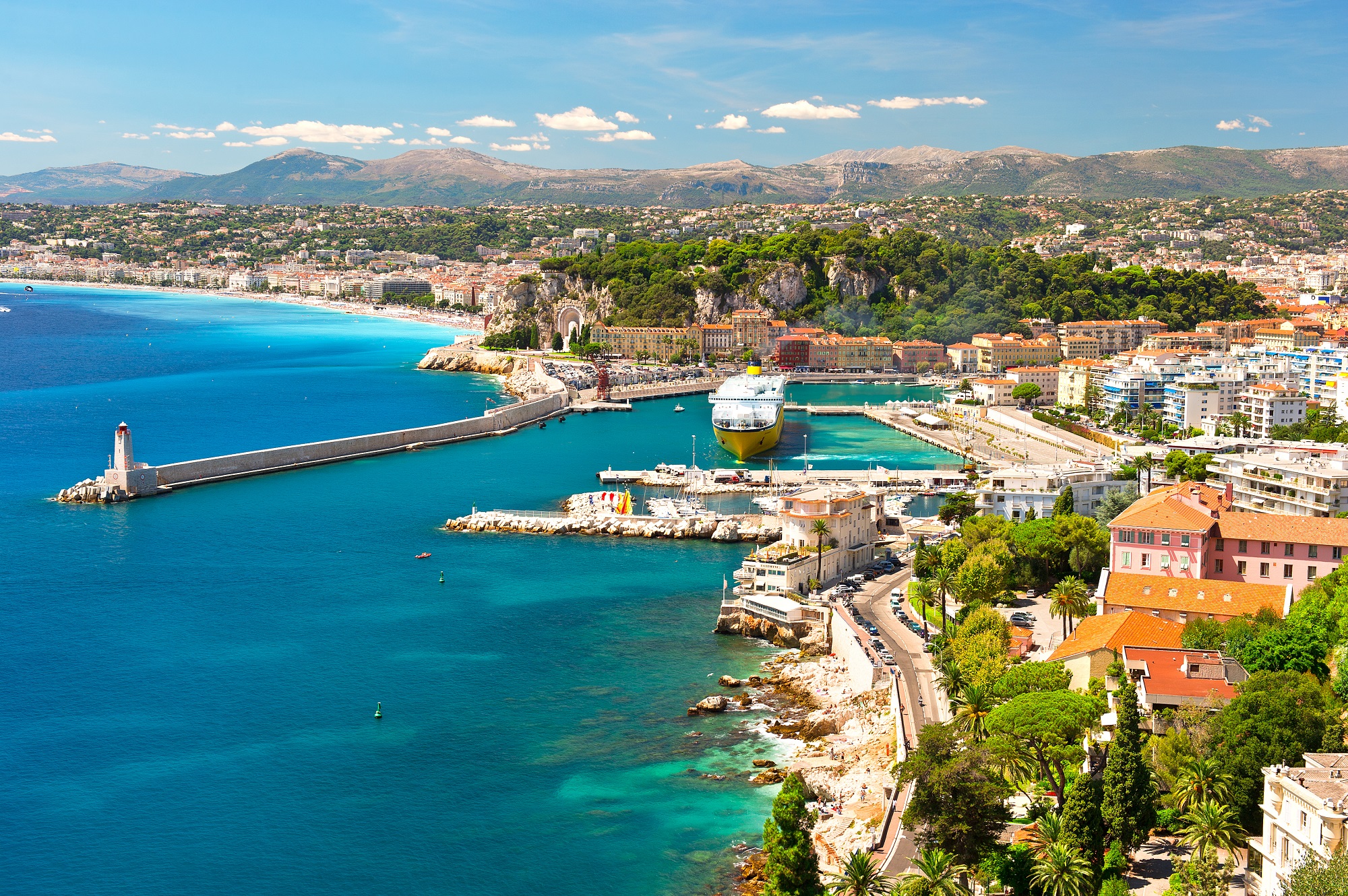 View of Nice, mediterranean resort, Cote d'Azur, France_shutterstock_93856414