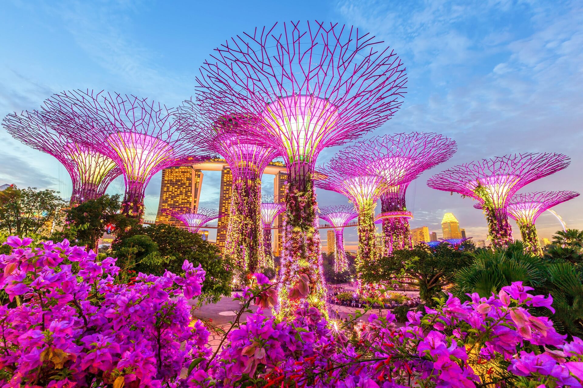 Die Gärten an der Marina Bay in Singapur sind spektakulär