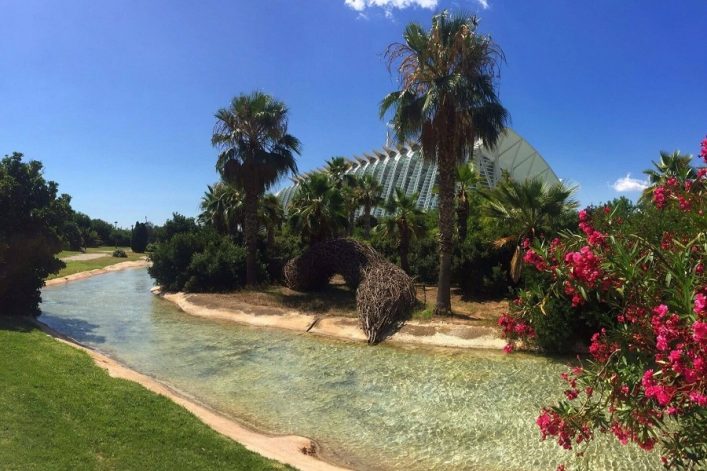 Jardines del Turia in Valencia, Spanien