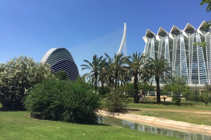 Jardines del Turia in Valencia, Spanien