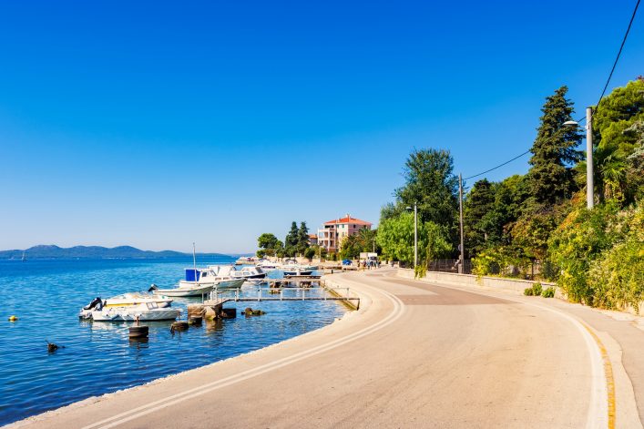 Coastline in Zadar Croatia