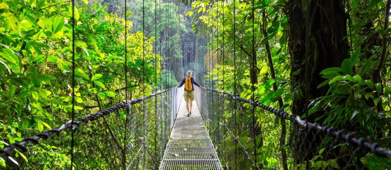 Hängeseilbrücke in Costa Rica