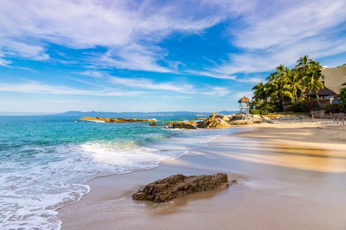 Beautiful,Morning,At,Conchas,Chinas,Beach,,Puerto,Vallarta